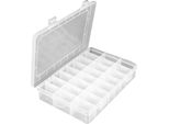 Scatola D'assortimento Con 24 Scomparti | Rivista Per Minuteria - Scatola Di Immagazzinamento Per Pescatori, Organizzatore Di Esche In Plastica | Scatola Di Smistamento Con Scomparti | Scatola Per Minuteria Con Coperchio | Scatola A Vite [Impilabile]