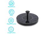 Jopassy Solarpump Pompe Solari Da 1,5W Fontana Solare Per Esterni, Fontana Solare Per Uccelli Con 6 Stili D'acqua, Galleggiante Autoportante Per Vasca Per Uccelli, Giardino, Terrazzo