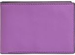 Fossil Pelle Porta Carte Di Credito Steven Front Pocket Wallet Bifold Bright Purple Porpora