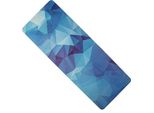 Yate Tappetino Yoga In Gomma Naturale, Motivo K, 4 Mm - Cristallo Blu