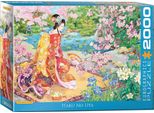Puzzle 2000 Pezzi Giappone Kimono Art Haru No Uta Haruyo Morita