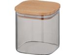 Vaso Kela 0,75 Litri In Vetro Nea Con Coperchio In Legno Di Faggio