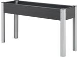 Letto Rialzato Beverwijk 125 X 40 X 75 Cm Letto Per Piante Con Base A Griglia Fioriera Letto Per Ortaggi Resistente Alle Intemperie Struttura In Alluminio Grigio Scuro