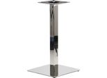 Base Per Tavolo In Acciaio Inox SH-3002-1, Per Ufficio, Hotel, Ristorante, Dimensioni 40X40X72 Cm, Acciaio Inox Lucido