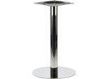 Base Per Tavolo In Acciaio Inox SH-3001-5/P, Per Ufficio, Hotel, Ristorante, Diametro 44,5 Cm, Altezza 72,5 Cm, Acciaio Inox Lucidato