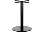 Base Per Tavolo In Metallo SH-5001-7, Per Ufficio, Hotel, Ristorante, Diametro 49 Cm, Altezza 72,5 Cm, Nero