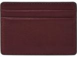 Fossil Portacarte Steven Card Case Eggplant Rosso