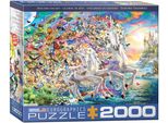 Il Fantastico Mondo Dei Sogni Degli Unicorni - Puzzle Da 2000 Pezzi In Formato 67,6X96,8 Cm