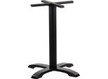 Base Per Tavolo In Ghisa SH-5009-2, Per Ufficio, Hotel, Ristorante, Dimensioni 62X62X72 Cm, Nero
