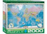 Puzzle Da 2000 Pezzi Mappa Del Mondo