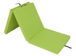 Hobbygarden Materasso Pieghevole Ben - 180×65×6 Cm, Pieghevole, Letto Per Ospiti E Tappetino Da Palestra, Rivestimento Aloba, Facile Da Curare E Mobile Verde Linden