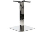 Base Per Tavolo In Acciaio Inox SH-3002-6, Per Ufficio, Hotel, Ristorante, 50X50X72,5 Cm, Acciaio Inox Lucidato