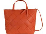 Cinque Pelle Borsa Shopper Cartella Claudia Shopper Orange Arancione