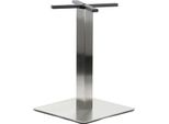 Base Per Tavolo In Acciaio Inox SH-3002-6, Per Ufficio, Hotel, Ristorante, 50X50X72,5 Cm, Acciaio Inox Spazzolato