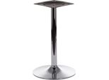 Base Da Tavolo Cromata Per Ufficio, Hotel, Ristorante SH-4005, Diametro 45 Cm, Altezza 71,5 Cm