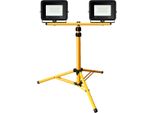 Yakimz Led Proiettore Con Treppiede Luci Di Lavoro Faretto Hotel Costruzione Proiettore 2X20W Bianco Freddo