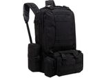 Topchances 55L Zaino Tattico Zaino Escursionismo Impermeabile Per Il Campeggio Trekking Pesca Viaggio Lavoro, Nero
