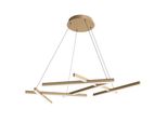 Lampada A Sospensione A Led, Metallo, Acrilico, Oro Opaco, L 66 Cm