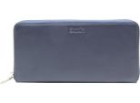 Esquire Pelle Portafoglio Viktoria Zip Around Wallet Navy Blu Scuro