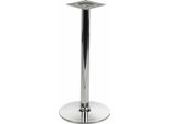 Base Da Tavolo Cromata Per Ufficio, Hotel, Ristorante NY-B005, Diametro 46 Cm, Altezza 110 Cm