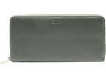 Esquire Pelle Portafoglio Viktoria Zip Around Wallet Green Verde Scuro