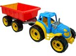 Technok 3442 Trattore Con Rimorchio, Dimensioni 54 X 17,5 X 16 Cm, Multicolore