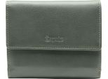 Esquire Pelle Portafoglio Viktoria Wallet With Flap Green Verde Scuro
