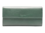 Esquire Pelle Portafoglio Viktoria Ladies Long Wallet Green Verde Scuro