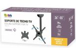 Tm Electron TMSLC410 Supporto A Soffitto Universale Estensibile E Orientabile Per Monitor O Tv Led, Oled, Lcd, Plasma Da 26" A 55"", Max. 30Kg, Vesa 400X400, Nero"