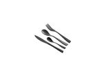 Set Di Posate 24 Pezzi Per 6 Persone In Acciaio Inox Inserto Multiuso Per Casa Coltello Forchetta Cucchiaio Cucina Ristorante Nero Metallizzato