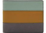 Fossil Pelle Porta Carte Di Credito Everett Bifold Card Case Sage Marrone Verde
