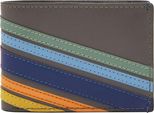 Fossil Portafoglio Bronson Fpw Bifold Wallet Stripe Grigio