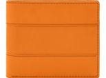 Fossil Pelle Porta Carte Di Credito Everett Bifold Card Case Medium Orange Arancione