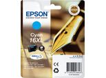 Cartuccia D'inchiostro Originale Epson C 13 T 16324010 / 16XL Ciano, 450 Pagine, 3,77 Centesimi Per Pagina, Capacità: 6 Ml