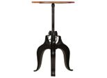 Vidaxl Tavolo Da Bar In Legno Massiccio Antico 60X(76-110) Cm