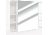 Vicco Specchio Contenitore Bagno Fynn, 80 X 64 Cm, Bianco