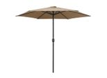 Vidaxl Ombrellone Con Palo In Alluminio 270X246 Cm Taupe
