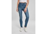 DáMské DžíNy Urban Classics Donna Jeans Slim A Vita Alta Lavaggio Mid Stone - 26/32