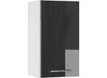 Vicco Pensile Da Cucina Fame-Line, 40 Cm, Antracite Lucido/Bianco