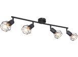 Globo Lighting Faretto In Metallo Nero, 4X E14