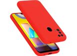 Cadorabo Custodia Protettiva Per Samsung Galaxy M31 In Rosso Custodia Del Telefono Cellulare Custodia Cover Tpu Etui
