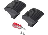 Set Di Piedini Hailo 2 Pezzi Incl. Viti E Cacciavite Per Traverse Di Hailo T80 Flexline / Flexline