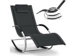 Tillvex Relax Lounger Antracite Lettino Da Giardino | Lounger Resistente Alle Intemperie | Swing Lounger 150 Kg Di Portata | Lettino Traspirante