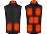 Inf Gilet Riscaldato Con 9 Zone Di Riscaldamento, Lavabile, Nero Xl