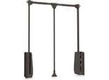Emuca Closet Hang 830-1150 Mm Appendiabiti Pieghevole Argento Argento Taglia Unica