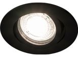 Faretto Da Incasso A Soffitto Aktyn 1 Ov Black Rotondo Nero EDO777122 Edo