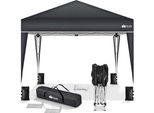 Gazebo Tillvex 3X3M Antracite Impermeabile | Gazebo Pop-Up Pieghevole Regolabile In Altezza | Tenda Da Giardino Protezione Uv 50+ | Tenda Da Festa Con Borsa Per Giardino