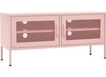 Syfax™ Mobile Tv Rosa 105X35X50 Cm In Acciaio