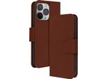 Avizar, Custodia In Pelle Per Iphone 13 Pro Max Premium Con Funzione Stand, Marrone
