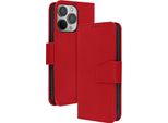 Avizar, Iphone 13 Pro Custodia In Pelle Premium Con Funzione Stand, Rosso
